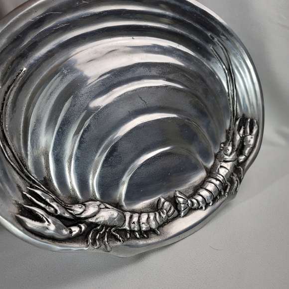 Pewter Lobster Crustacean Shell Shaped Tray - Picture 7 of 15
